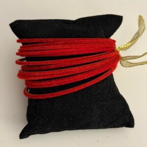 New | Indian 2.8 Red Velvet 12 Bangles Set